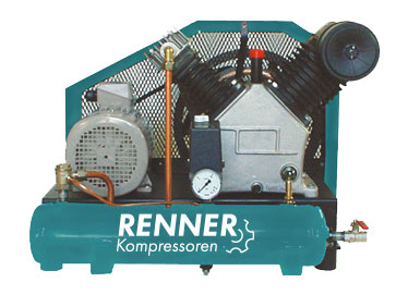 RENNER RBK-H 1250 Beistellkompressor 7,5 kW für Handwerk und Industrie, 15 bar, Ansaugleistung 1250 l/min